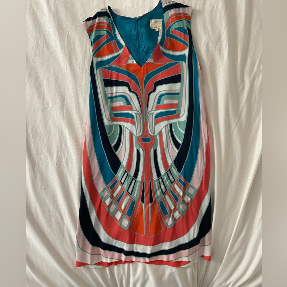 Nicole Miller Sleeveless Print Dress